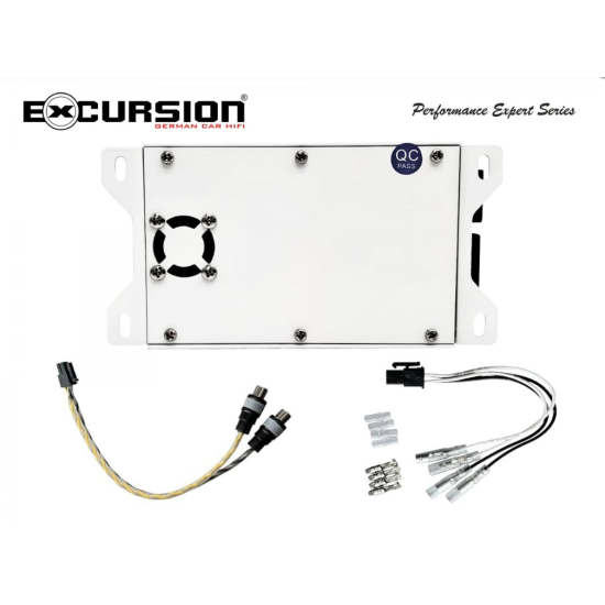 Excursion PXA-1K 1-kanałowy mini wzmacniacz samochodowy do fabrycznych systemów audio - moc RMS: 1x300/450/600, klasa Mono D, wej. High/Low, Auto On/O